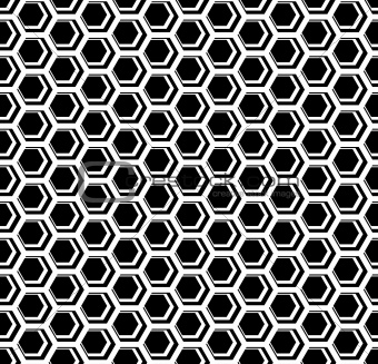 Seamless hexagons cellular texture. Honeycomb motif.