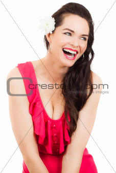 Beautiful laughing young woman