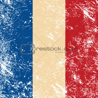 French retro flag
