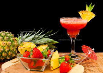 Tropical fruit cocktail