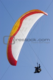 Colorful paraglider