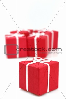 packages of christmas gifts