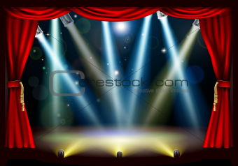 Spotlight theatre stage