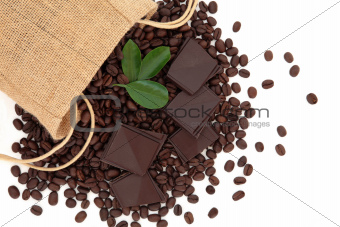 Chocolate and Coffee Beans