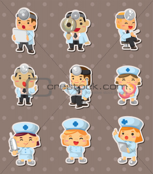 doctor and nurse stickers
