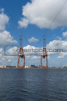 harbor cranes 