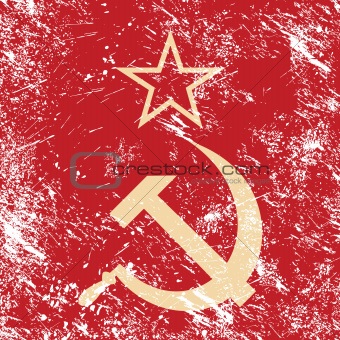 Communism CCCP - Soviet union retro flag