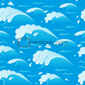 Waves theme seamless background 1