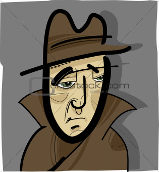 man in the hat illustration