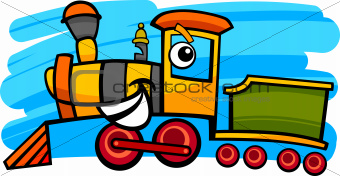 cartoon locomotive or train character