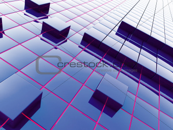 Abstract background from a modern construction material