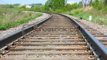 Rotate the rail leaving the distance