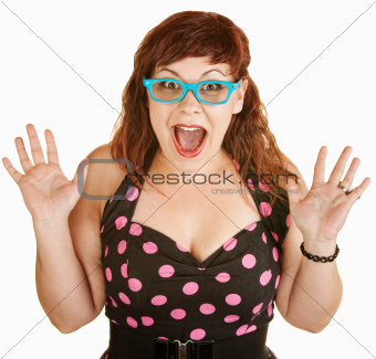 Woman With Hands Up