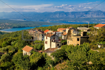 Adriatic Town of Dobrinj view