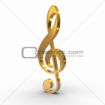 treble clef note key