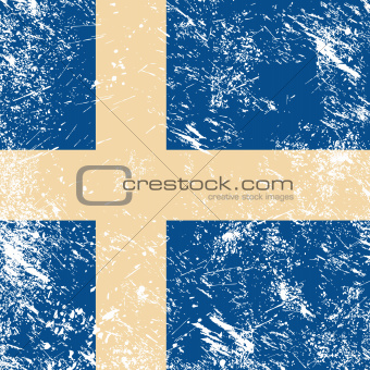Sweden retro flag