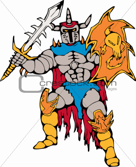 knight with shield and sword