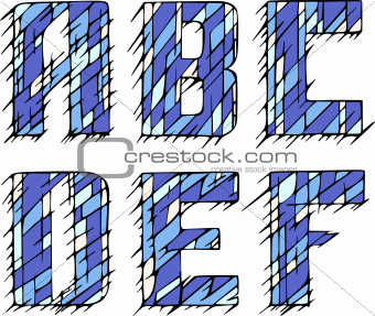 Set of initial letters ABCDEF