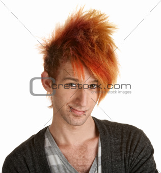 Smiling Teen With Mohawk