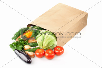paper bag with products