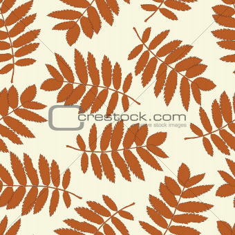 Ash leaves seamless background