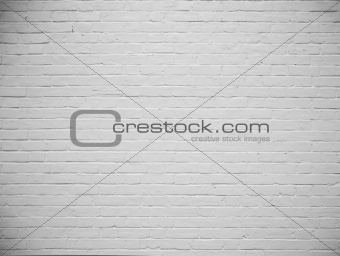 blank white painted brick wall background