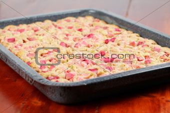 Rhubarb wholemeal cake