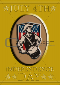 American Patriot Independence Day Poster Greeting Card
