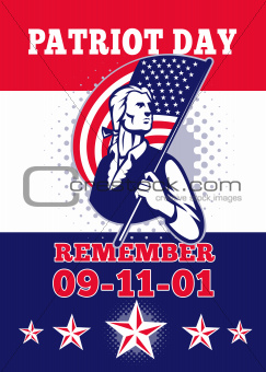 American Patriot Day Poster 911 Greeting Card

