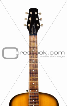 acoustic guitar fretboard