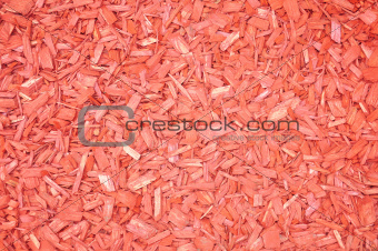 Red woodchips