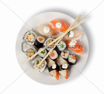 Sushi and rolls 