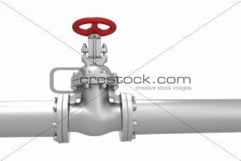 Pipeline with valve