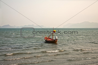 Fishing boat in Gulf of Siam