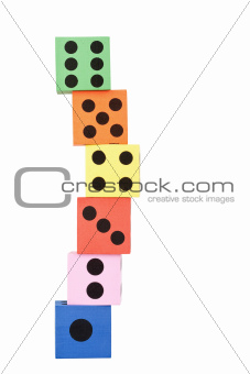 Tower made of dice