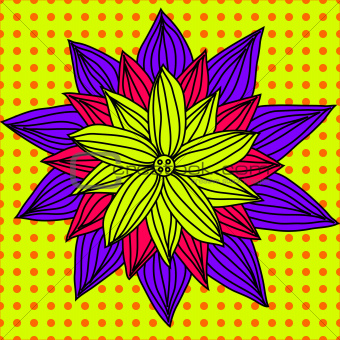 Hand-Drawn doodle flower