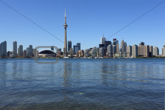 Toronto cityscape under clear sky