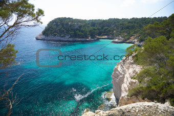 coastline at Menorca south side