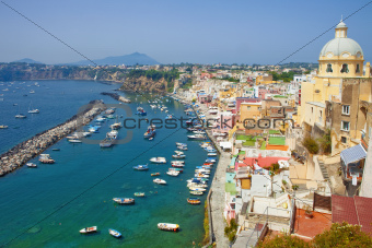 Marina Corricella, Procida Island, Bay of Naples, Campania, Italy