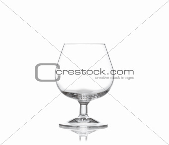 cognac glass isolated on white background