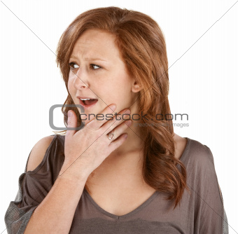 Woman with Hand on Chin