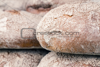 round loaves of bread