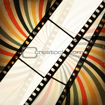 Grunge cinema background. Vector, EPS10
