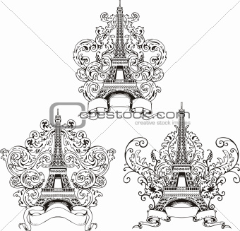 Stylized Eiffel Tower