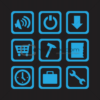 simple blue icons 02