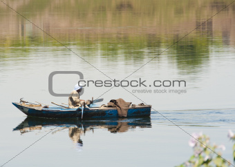 Nubian fisherman on River Nile