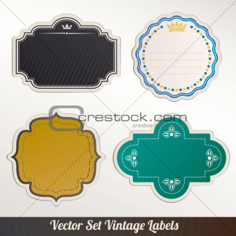 Vector Frame Set ornamental vintage decoration