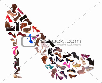 Ladies Shoes Collage
