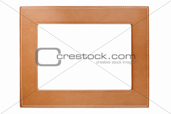 Brown leather frame 