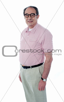 Grandfather in formals, casual image